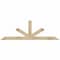 Ekena Millwork Saratoga Rough Sawn Timber Gable Bracket, Douglas Fir, 72"W x 24"H x 4"D x 4"F, 8/12 Pitch GBW072X24X0404SAR00RDF - alternate 1
